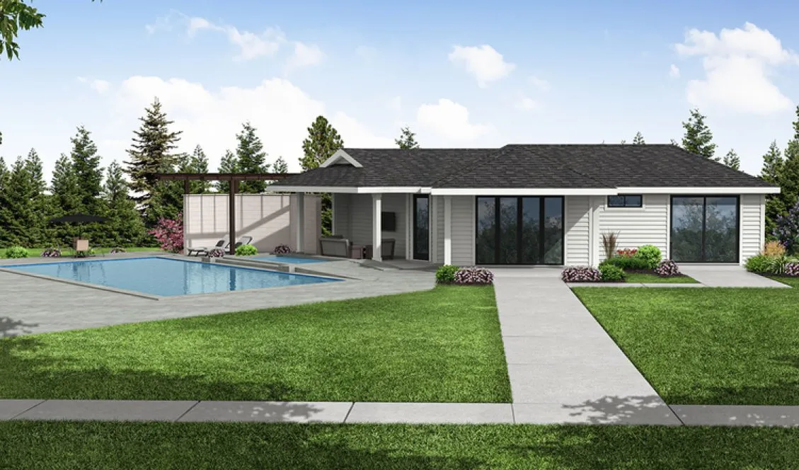 Full Rendering for House Plan #342380