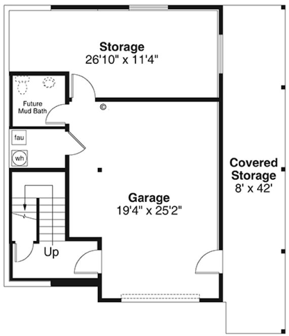 Basement Plan for House Plan #343361