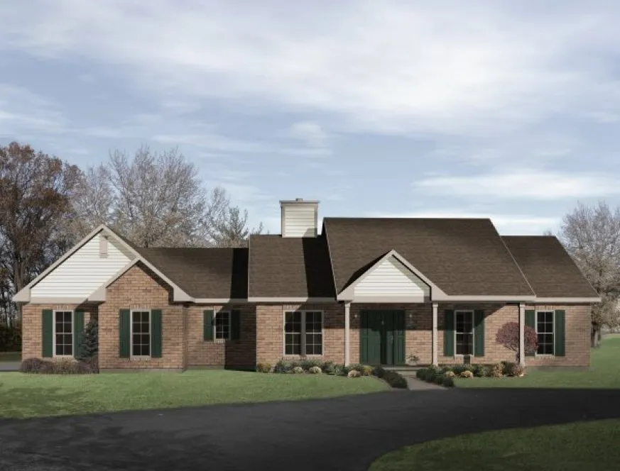 Full Rendering for House Plan #411062