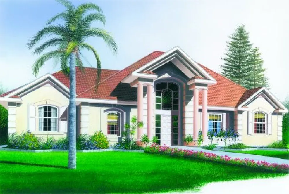 Full Rendering for House Plan #146622