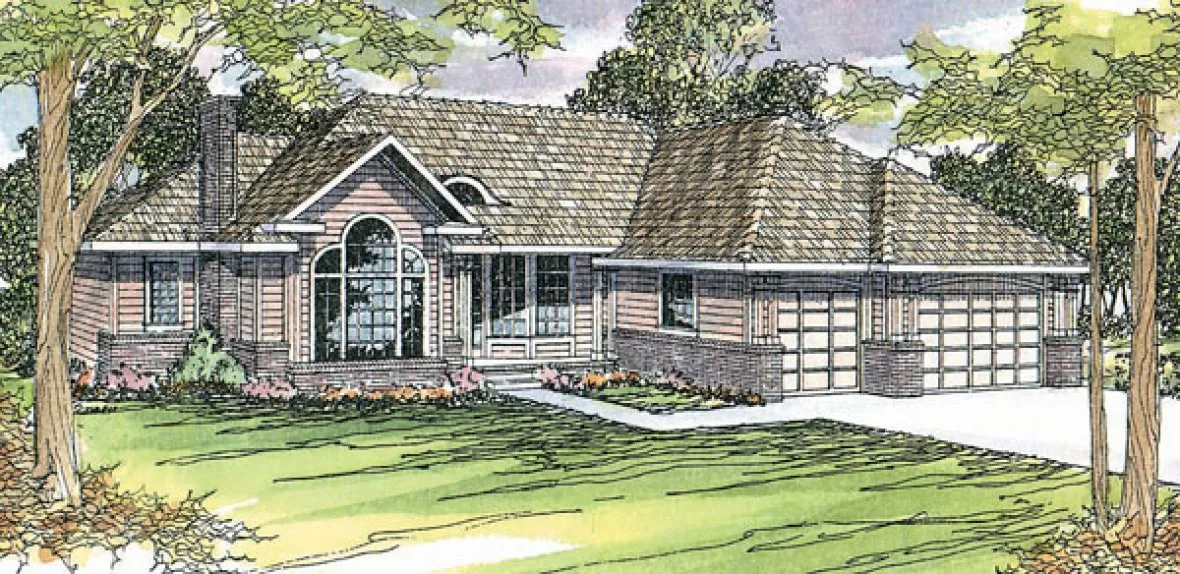 Full Rendering for House Plan #349403