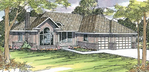 Full Rendering for House Plan #349403