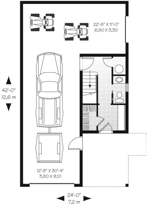 Main Floor Plan for House Plan #143392