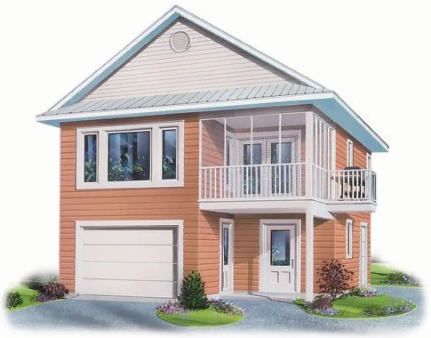 Full Rendering for House Plan #143392