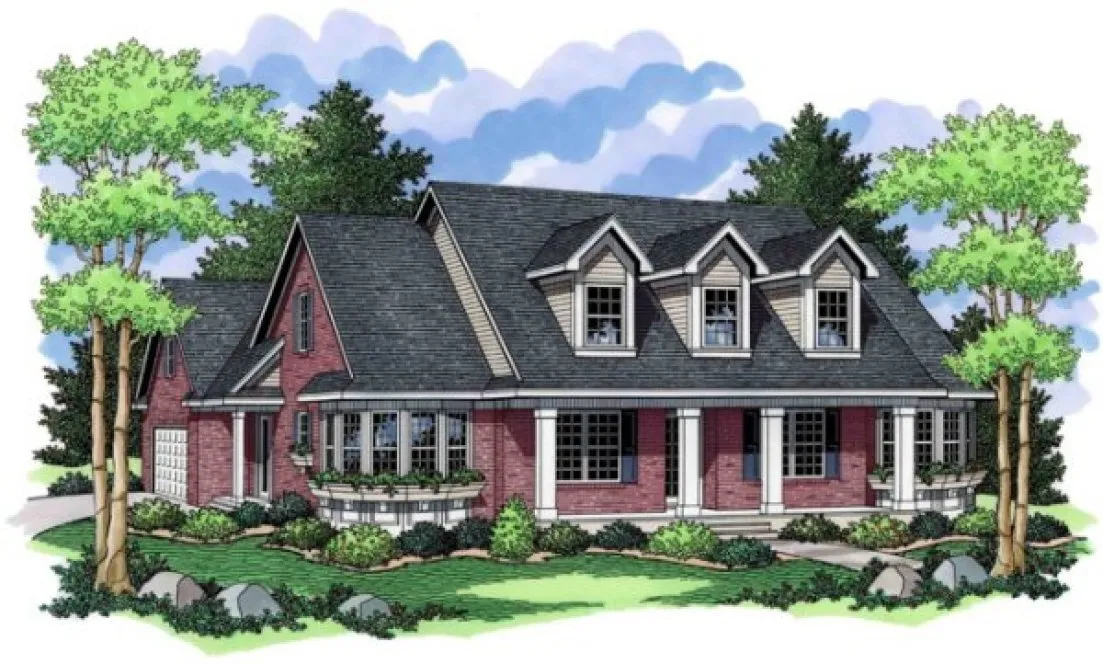 Full Rendering for House Plan #285191