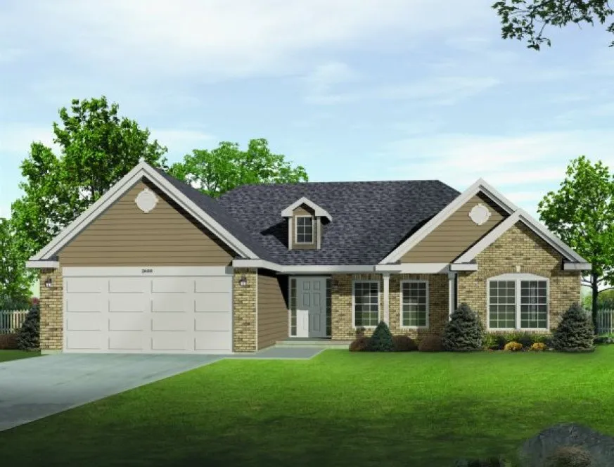 Full Rendering for House Plan #418062