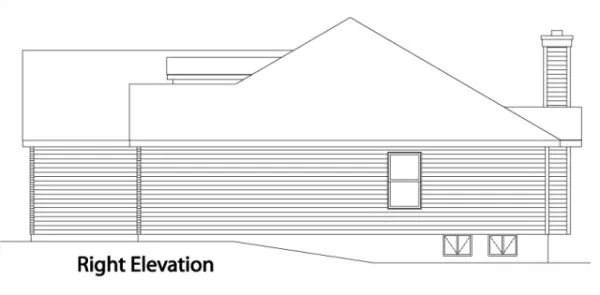 Right Elevation for House Plan #419062