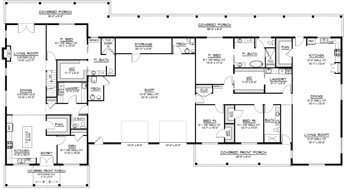 Main Floor Plan for House Plan #754225