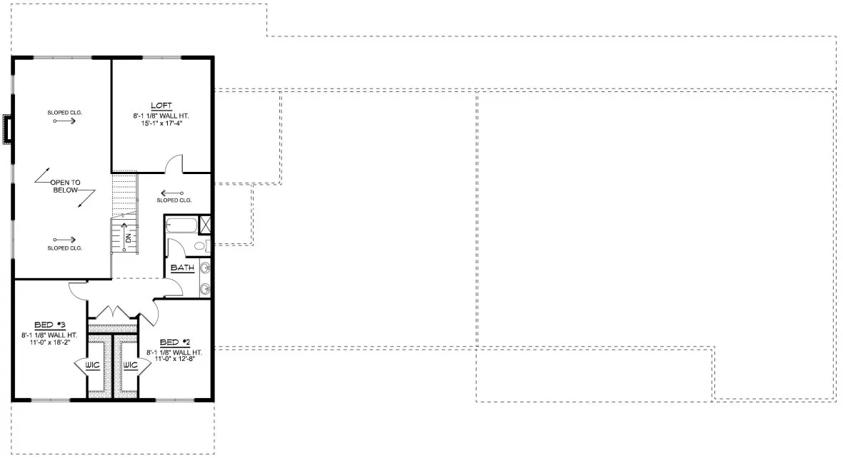 Second Floor Plan for House Plan #754225