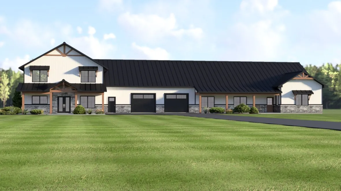 Full Rendering for House Plan #754225