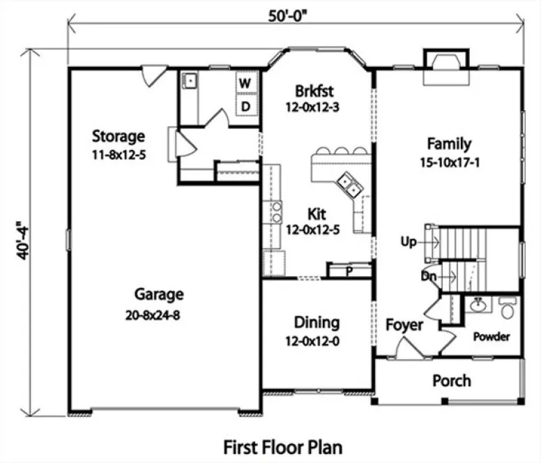 Main Floor Plan for House Plan #410162