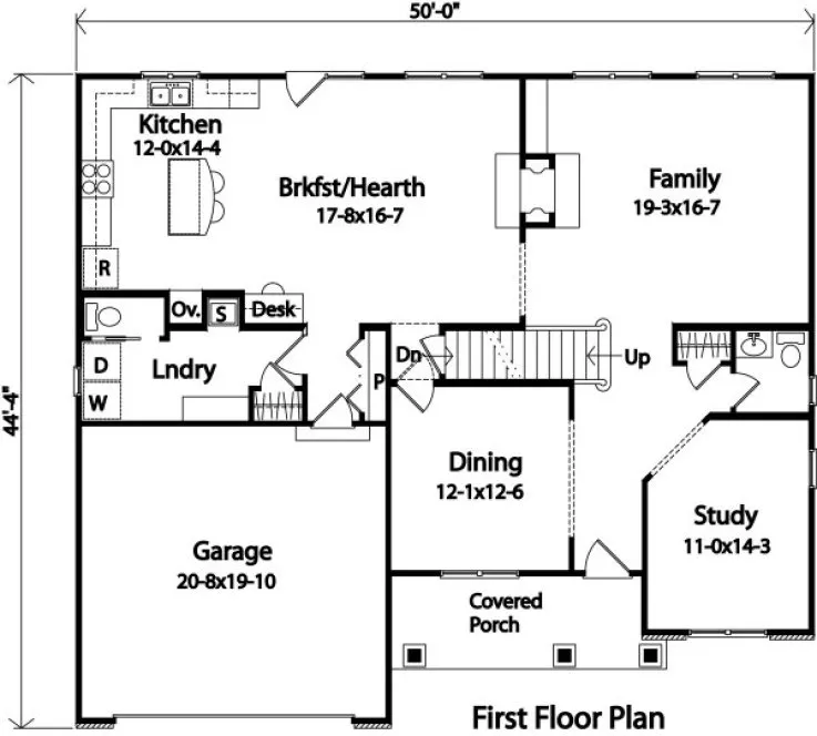 Main Floor Plan for House Plan #410172