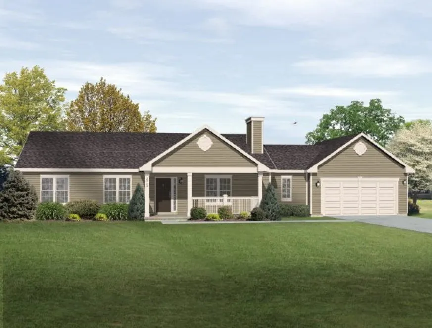 Full Rendering for House Plan #413172