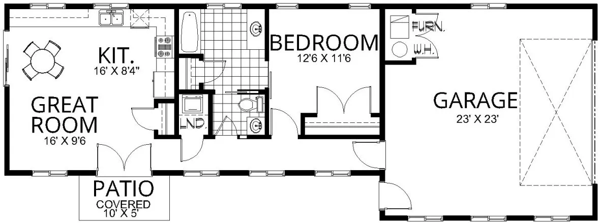 Main Floor Plan for House Plan #808970
