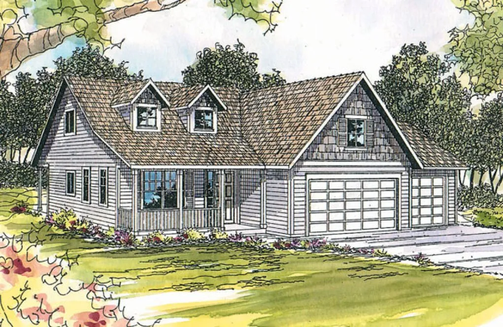 Full Rendering for House Plan #345503