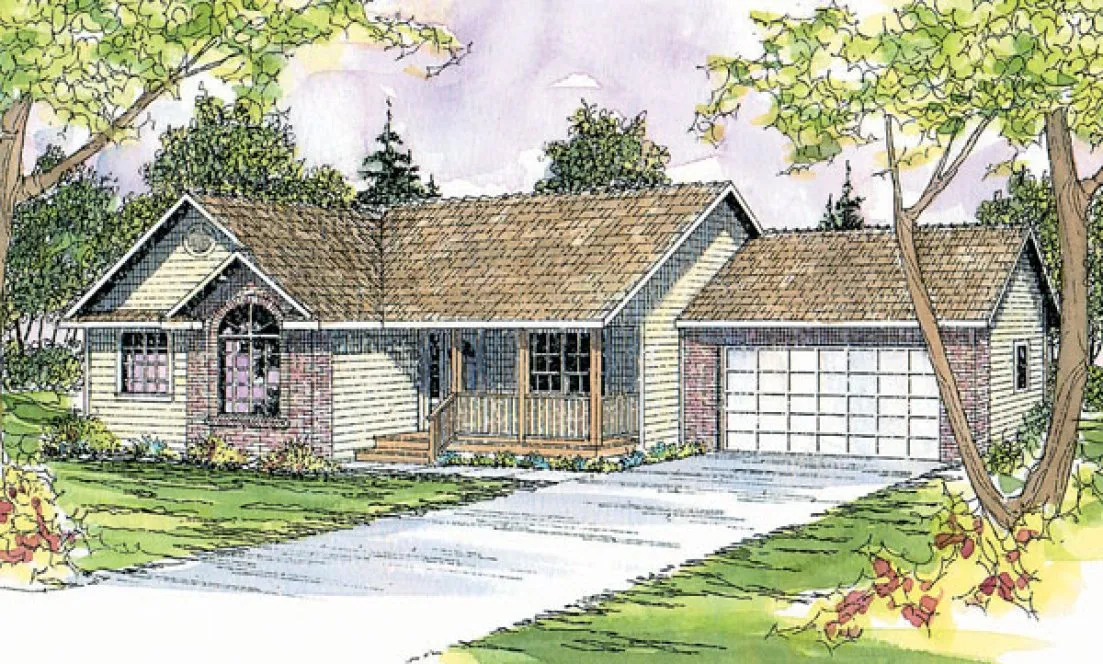 Full Rendering for House Plan #340903