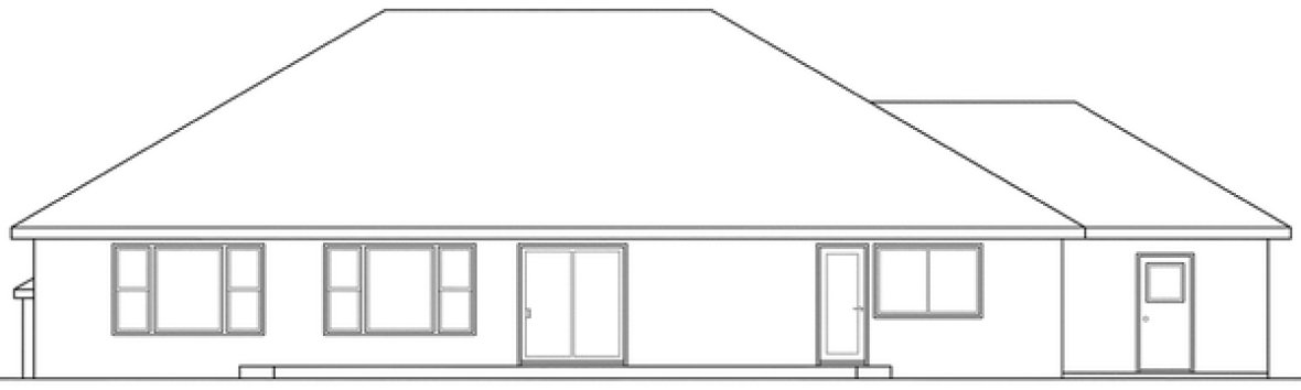 Right Elevation for House Plan #346903