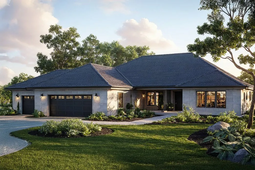 Full Rendering for House Plan #346903