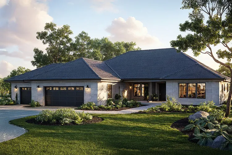 Full Rendering for House Plan #346903