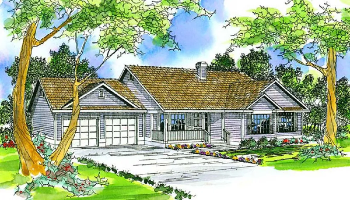 Full Rendering for House Plan #342113