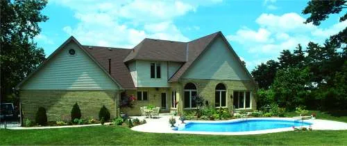 Rear Elevation for House Plan #181555