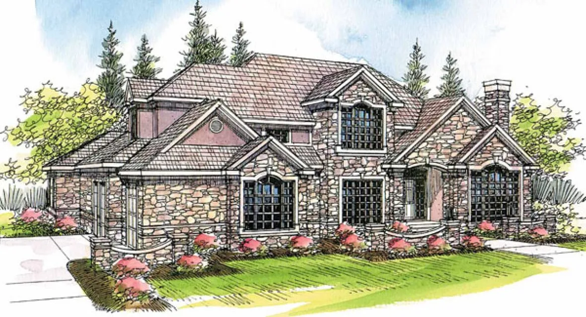 Full Rendering for House Plan #340210