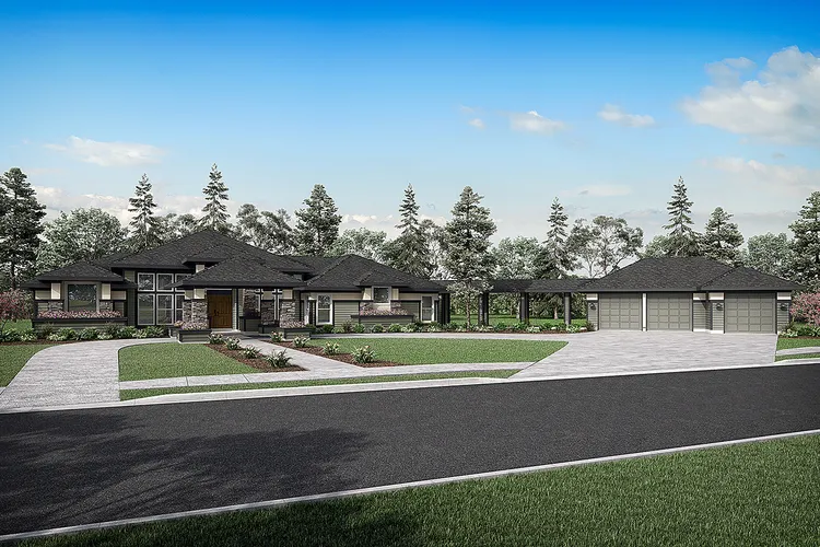 Full Rendering for House Plan #342213