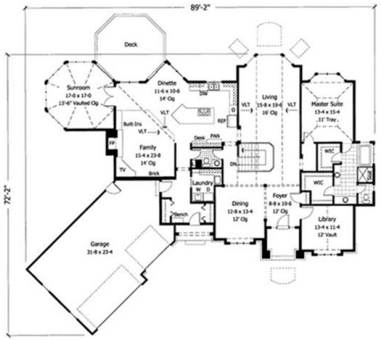 Basement Plan for House Plan #281094