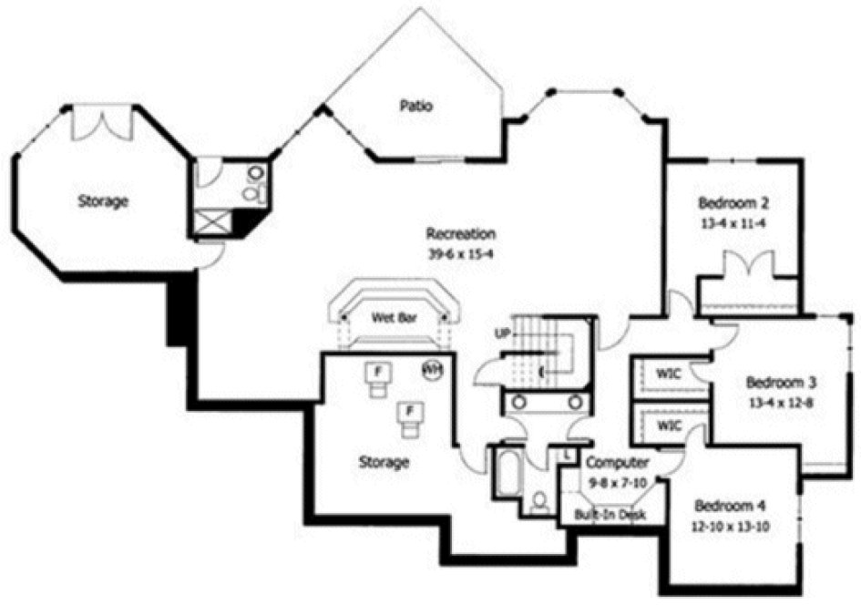 Main Floor Plan for House Plan #281094