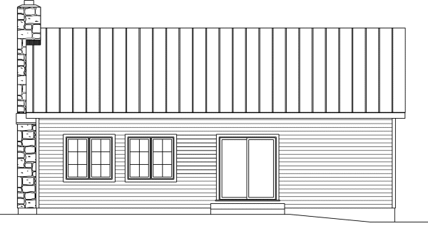 Right Elevation for House Plan #411472