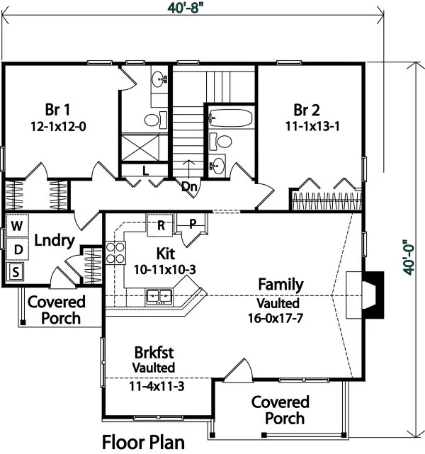 Main Floor Plan for House Plan #412472