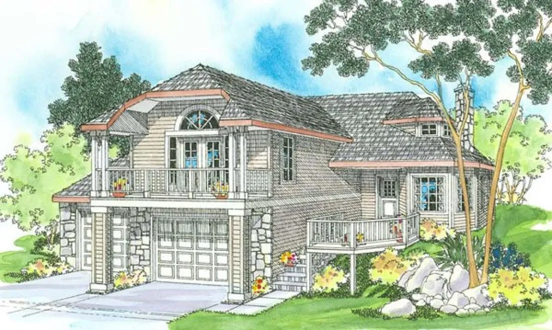 Full Rendering for House Plan #341313