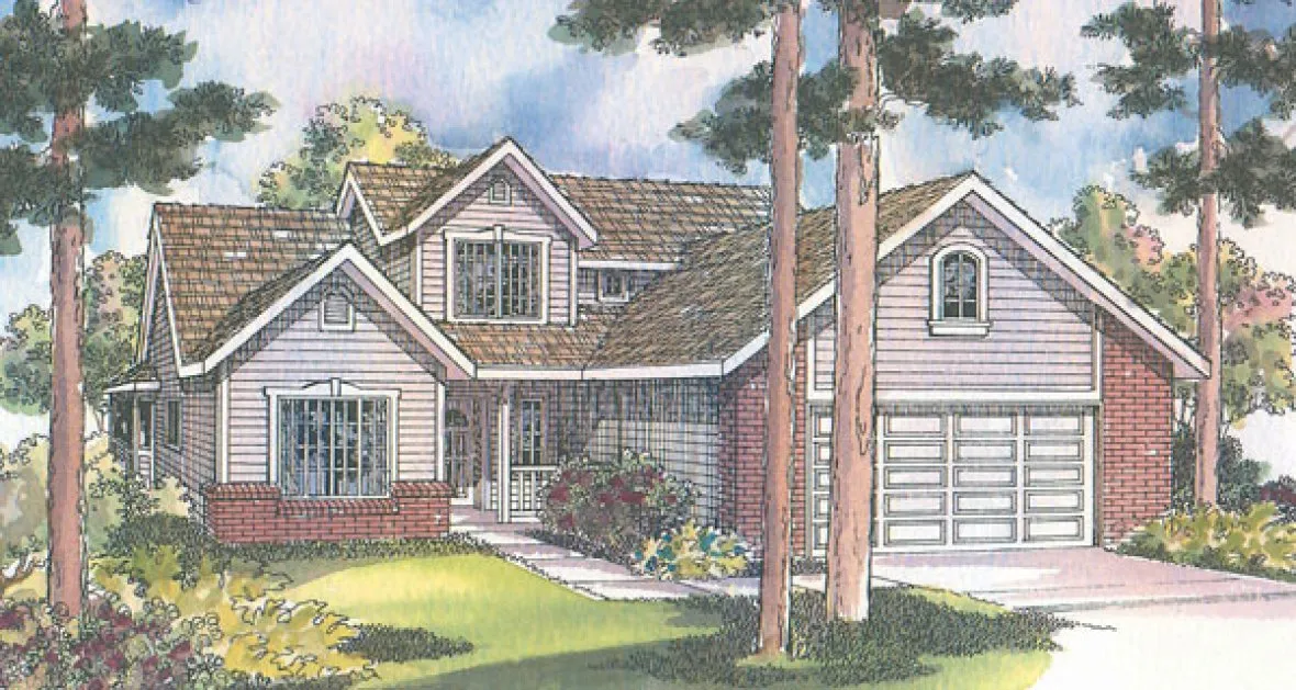 Full Rendering for House Plan #341413