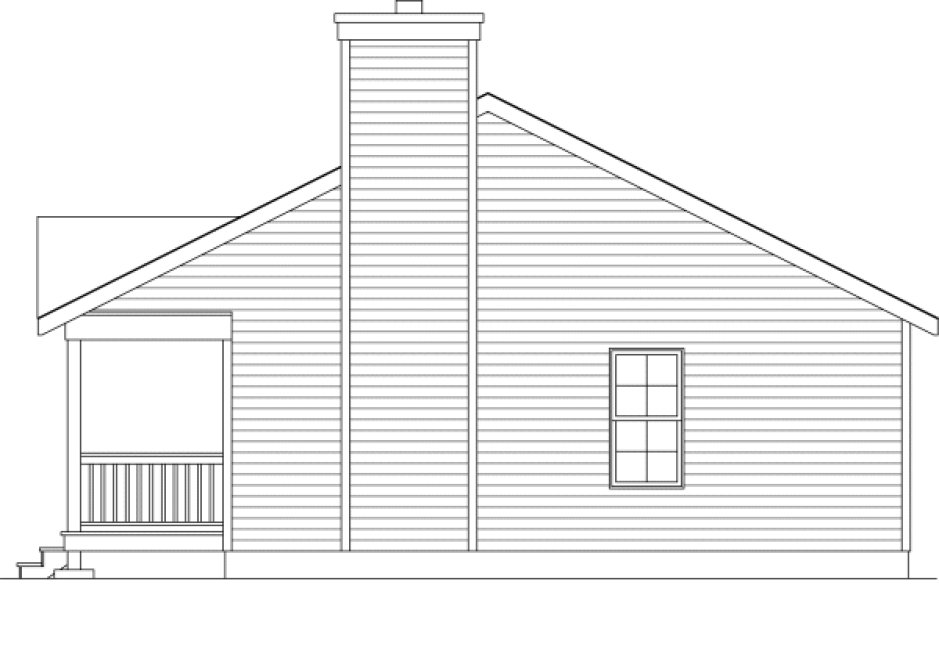 Right Elevation for House Plan #418190