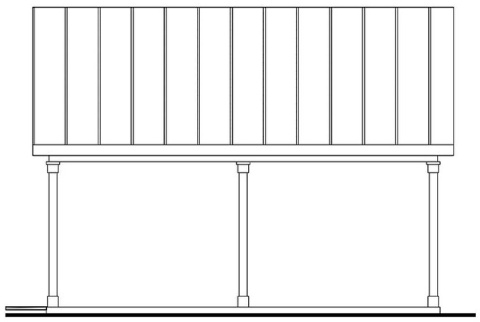 Right Elevation for House Plan #348670
