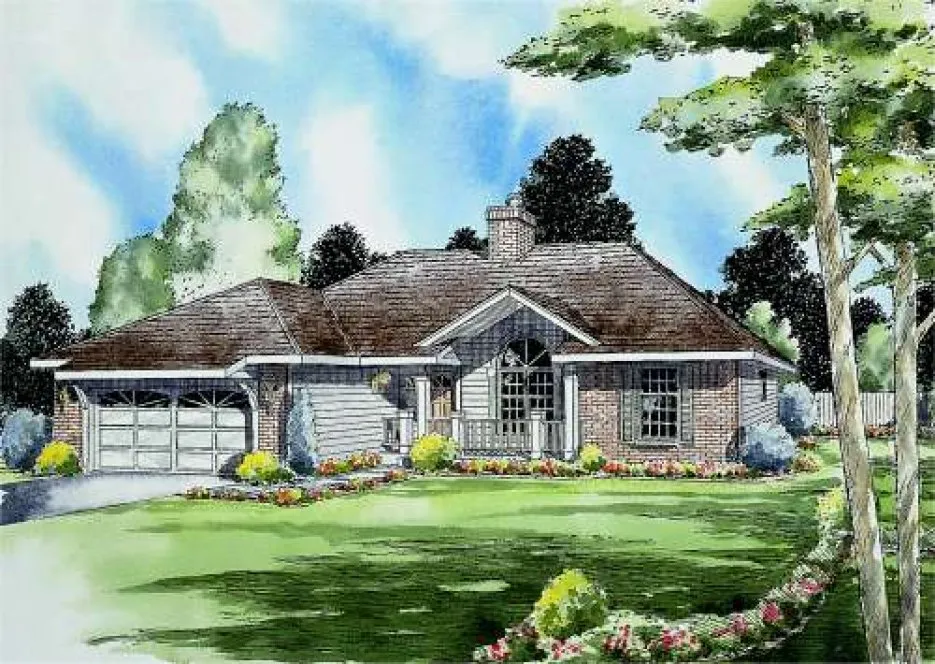 Full Rendering for House Plan #182202