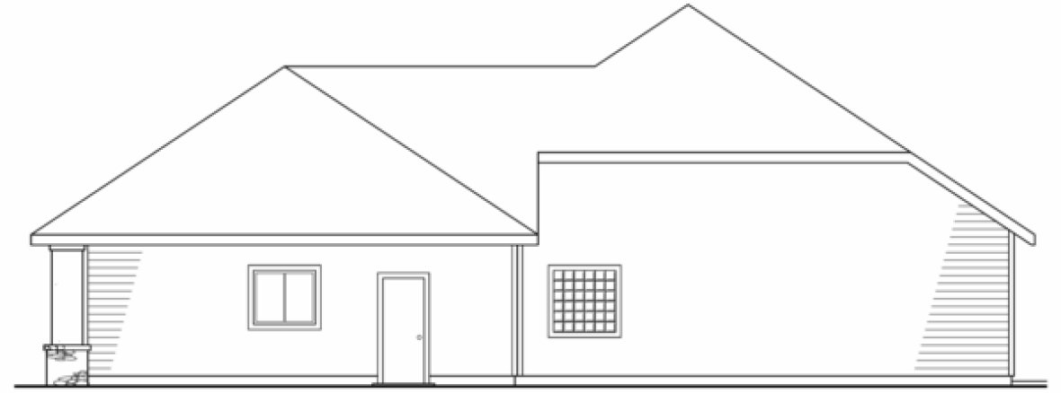 Right Elevation for House Plan #340613