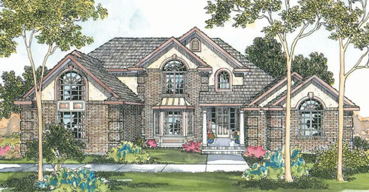 Full Rendering for House Plan #344613