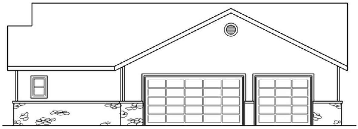 Right Elevation for House Plan #345613
