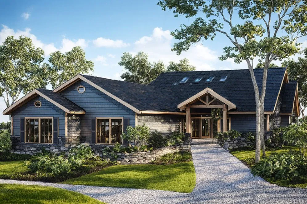 Full Rendering for House Plan #345613