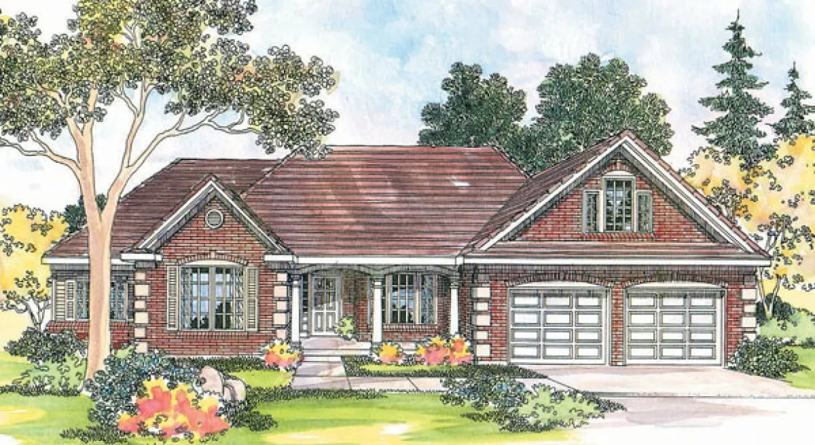 Full Rendering for House Plan #349613