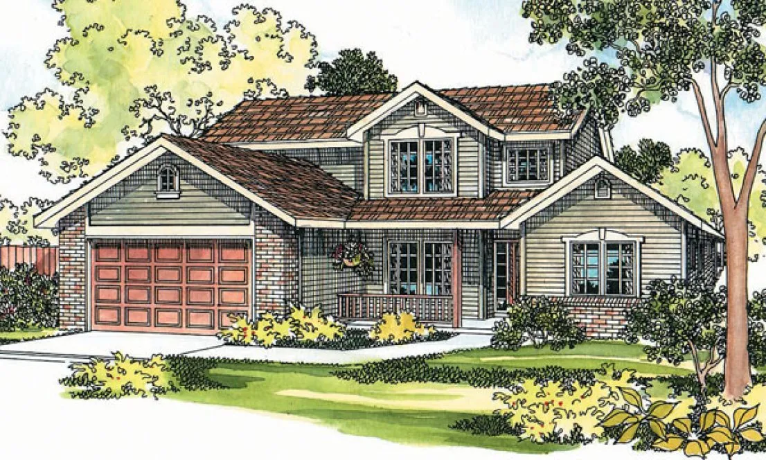 Full Rendering for House Plan #346713