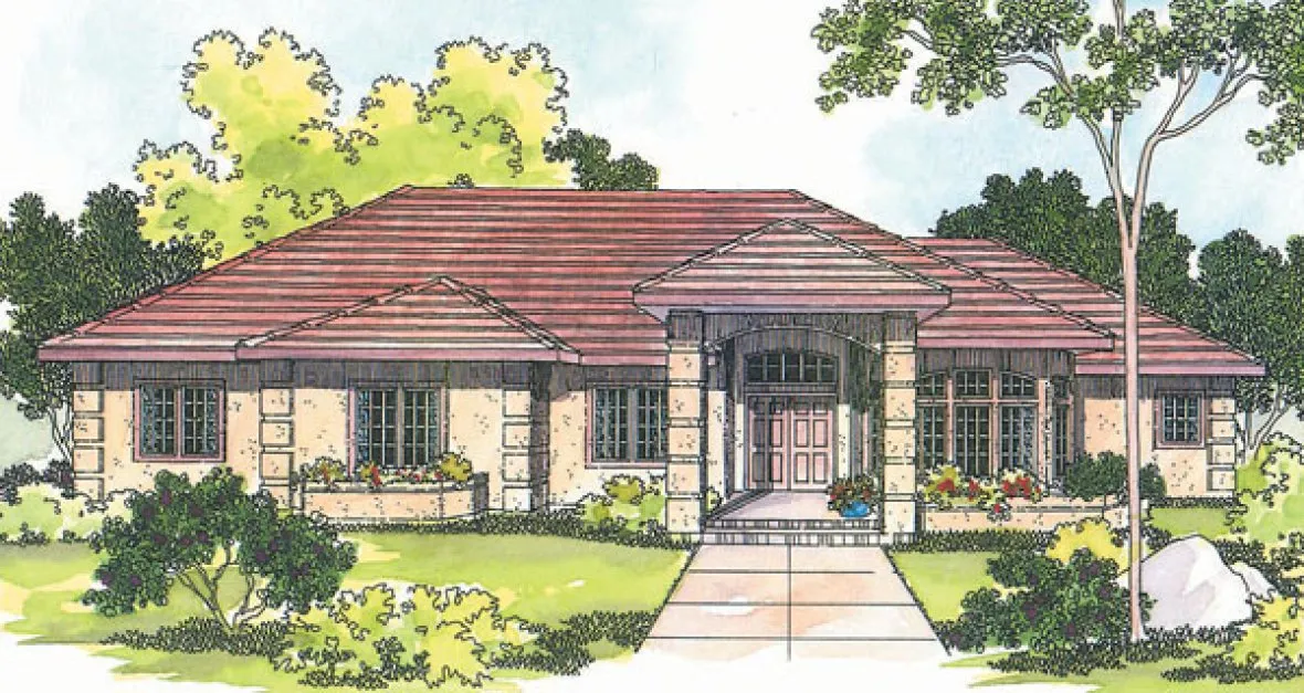 Full Rendering for House Plan #347713