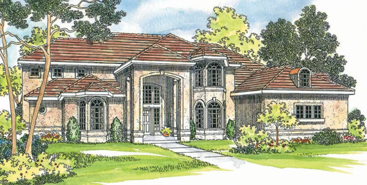 Full Rendering for House Plan #341813