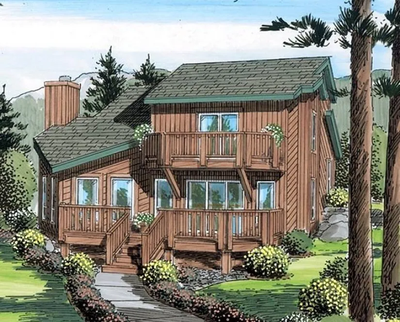 Full Rendering for House Plan #181502