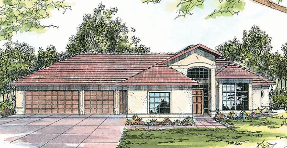 Full Rendering for House Plan #348813