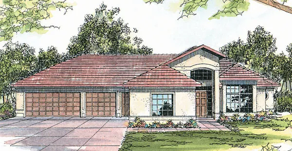 Full Rendering for House Plan #348813