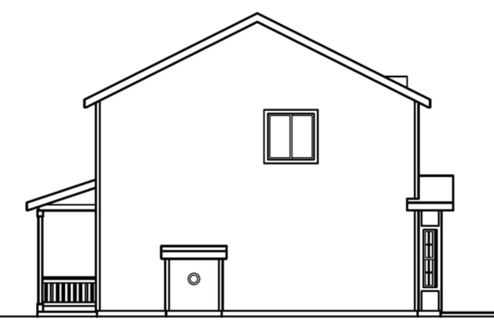 Right Elevation for House Plan #347913
