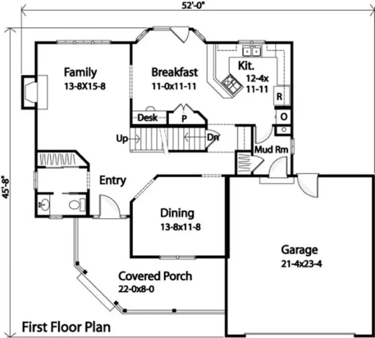 Main Floor Plan for House Plan #413079