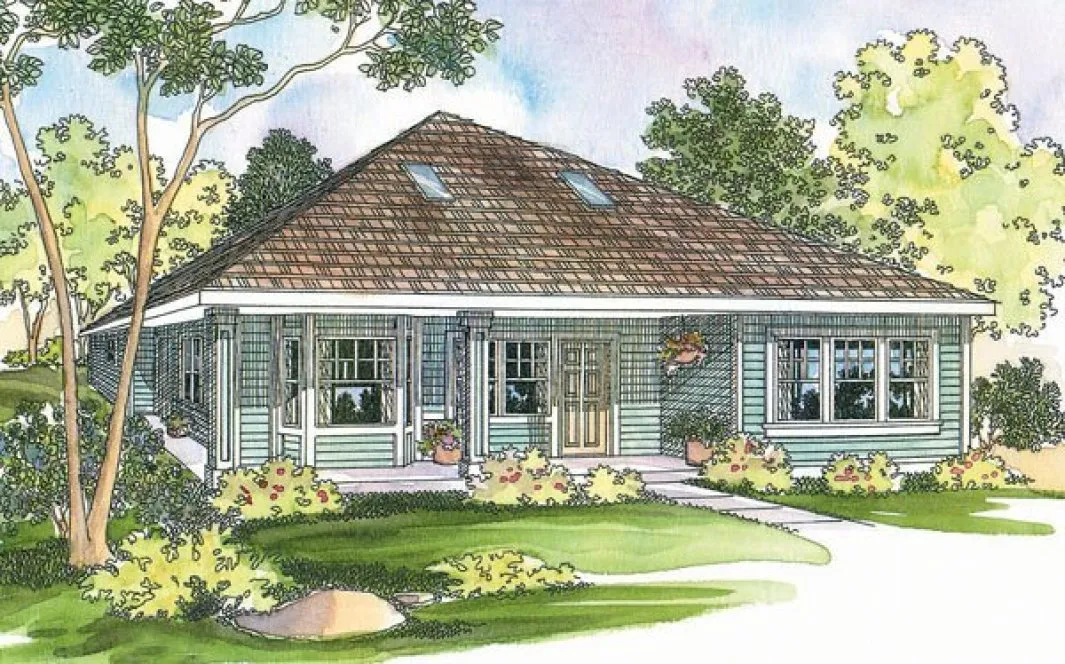Full Rendering for House Plan #343023
